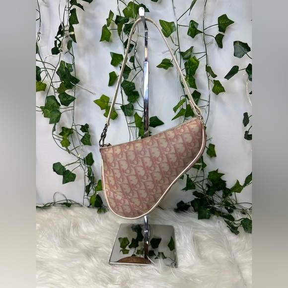 Dior Handbags - Dior Pink Saddle Bag & COA